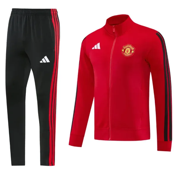 26-27 Man Utd Red Jacket Tracksuit #01