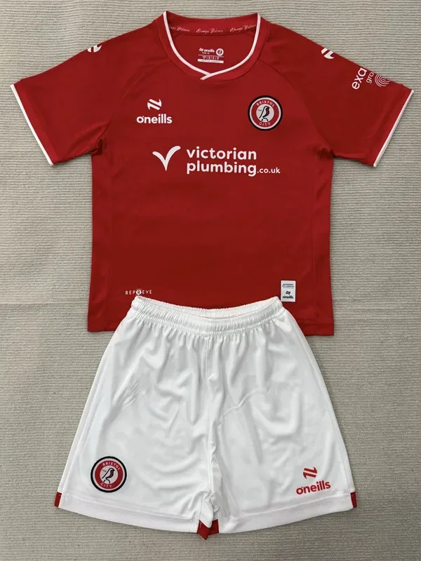 26-27 Bristol City Home Kids Soccer Jersey