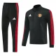 26-27 Man Utd Black Jacket Tracksuit #01