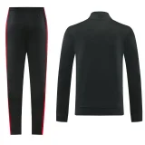 26-27 Man Utd Black Jacket Tracksuit #01