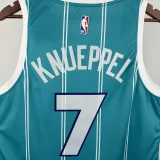 Hornets KNUEPPEL #7 Blue Away Top Quality Hot Pressing NBA Jersey (Trapeze Edition) 飞人版