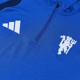 26-27 Man Utd Fancy blue Half Pull Tracksuit (半拉链)