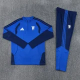 26-27 Man Utd Fancy blue Half Pull Tracksuit (半拉链)