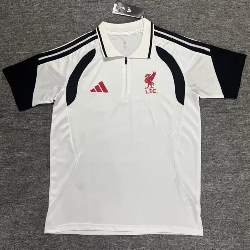 26-27 LIV White Polo Short Sleeve (半拉链)