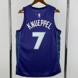 22-23 HORNETS KNUEPPE #7 Purple Top Quality Hot Pressing NBA Jersey (Trapeze Edition) 飞人版