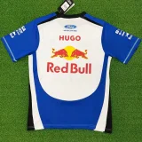 2026 Red Bull White T-Shirts Racing Suit (Football Jersey Size)(圆领)