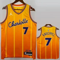 25-26 Hornets KNUEPPEL #7 Orange City Edition Top Quality Hot Pressing NBA Jersey(V领) 25-26 Hornets KNUEPPEL #7 Orange City Edition Top Quality Hot Pressing NBA Jersey(V领)