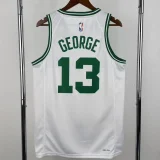 Celtics GEORGE #13 White Top Quality Hot Pressing NBA Jersey