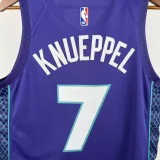 22-23 HORNETS KNUEPPE #7 Purple Top Quality Hot Pressing NBA Jersey (Trapeze Edition) 飞人版