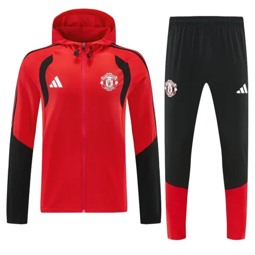 26-27 Man Utd Red Windbreaker Suit (风衣套装)