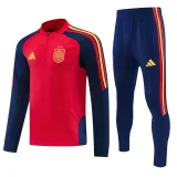26-27 Spain Red Half Pull Tracksuit (半拉链)