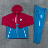 26-27 Portugal Red blue Windbreaker Suit (风衣套装)