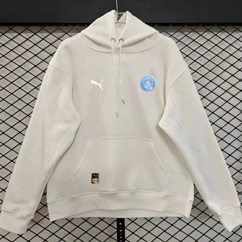 26-27 Man City White Hoody 白色(加绒)蓝标