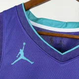 22-23 Hornets BALL #1 Purple Top Quality Hot Pressing NBA Jersey (Trapeze Edition) 飞人版