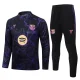 26-27 BAR Black Purple Half Pull Tracksuit # B26099(半拉链)