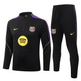 26-27 BAR Black Half Pull Tracksuit #B26094(半拉链)