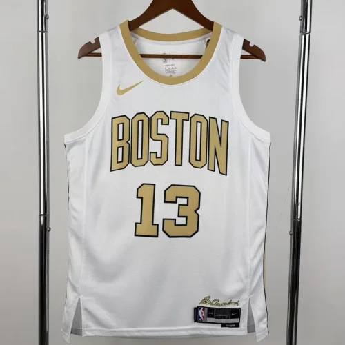 25-26 Celtics GEORGE #13 White City Edition Top Quality Hot Pressing NBA Jersey