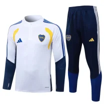 26-27 Boca Juniors White Half Pull Tracksuit #B26100(半拉链) 26-27 Boca Juniors White Half Pull Tracksuit #B26100(半拉链)