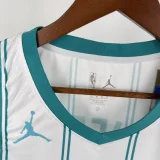 Hornets BALL #1 White Top Quality Hot Pressing NBA Jersey (Trapeze Edition) 飞人版