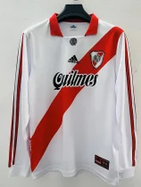 1998-1999 River Plate Home Long Sleeve Retro Soccer Jersey (长袖)