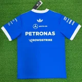 2026 Mercedes Blue T-Shirts Racing Suit (Football Jersey Size)