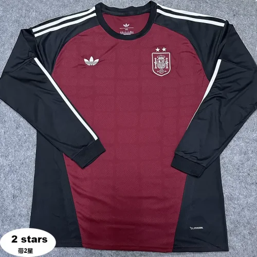 26-27 Spain Brown Goalkeeper Long Sleeve Soccer Jersey (长袖)(2星)