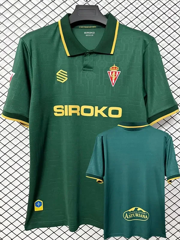 26-27 Gijon Away Fans Soccer Jersey