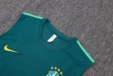 26-27 Brazil Dark green Tank top and shorts suit #D26083