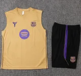 26-27 BAR Mud Yellow Tank top and shorts suit #D26078