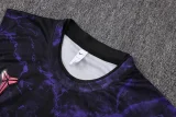26-27 BAR Black Purple Tank top and shorts suit #D26084