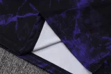 26-27 BAR Black Purple Tank top and shorts suit #D26084