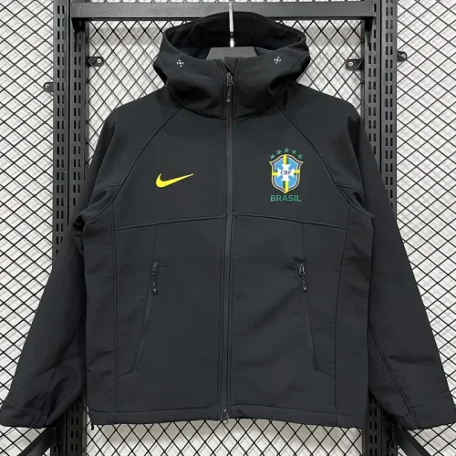 26-27 Brazil Black Outdoor Jackets #K8807冲锋衣
