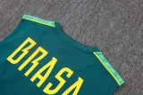 26-27 Brazil Dark green Tank top and shorts suit #D26083