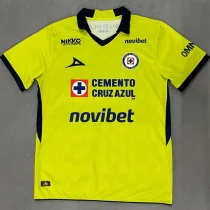 26-27 Cruz Azul Fluorescent Yellow Goalkeeper Soccer Jersey 26-27 Cruz Azul Fluorescent Yellow Goalkeeper Soccer Jersey
