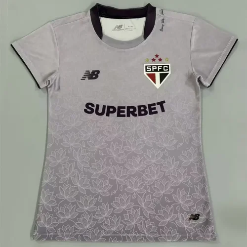 26-27 Sao Paulo Grey Purple Women Soccer Jersey (女)