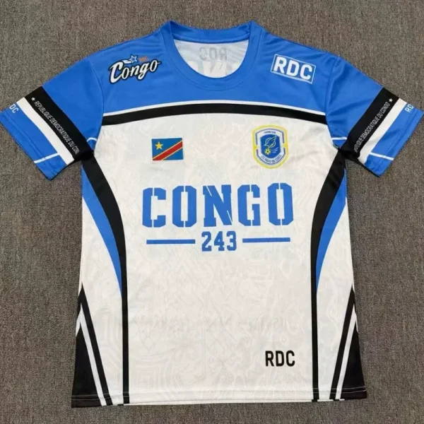 26-27 DR Congo Blue White 243 Special Edition Training shirts