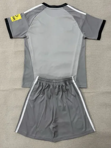 26-27 Newcastle Grey Goalkeeper Kids Soccer Jersey