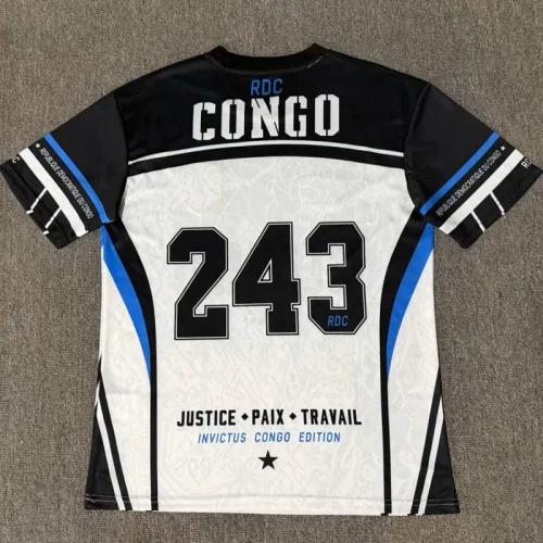 26-27 DR Congo Black White 243 Special Edition Training shirts