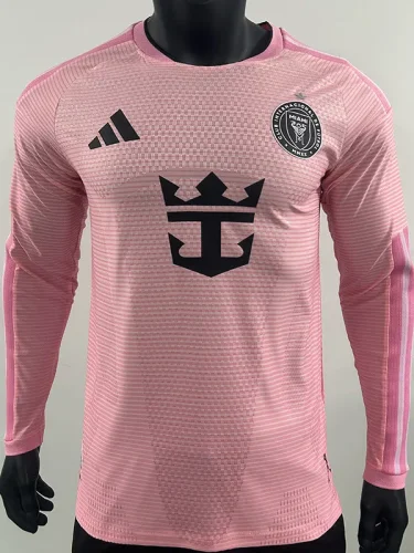 26-27 Inter Miami Home Long Sleeve Player Version Soccer Jersey (长袖球员)