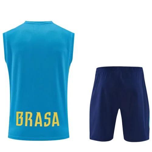 26-27 Brazil Lake blue Tank top and shorts suit