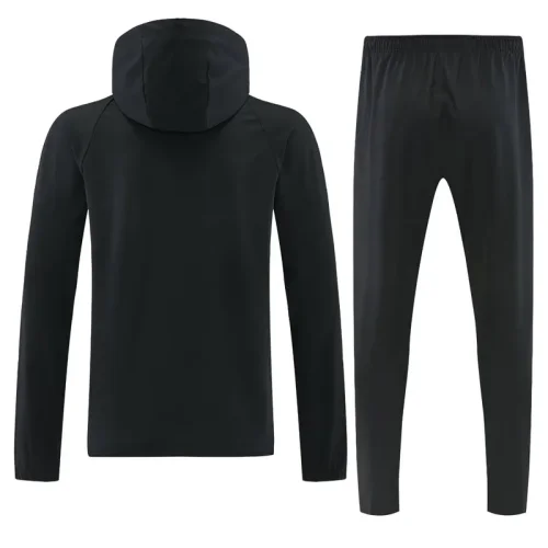 26-27 INT Black Windbreaker Suit (Hoodie)(风衣套装)