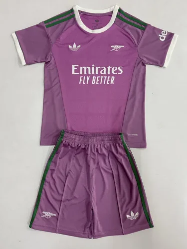 26-27 ARS Pink Purple Goalkeeper Kids Soccer Jersey