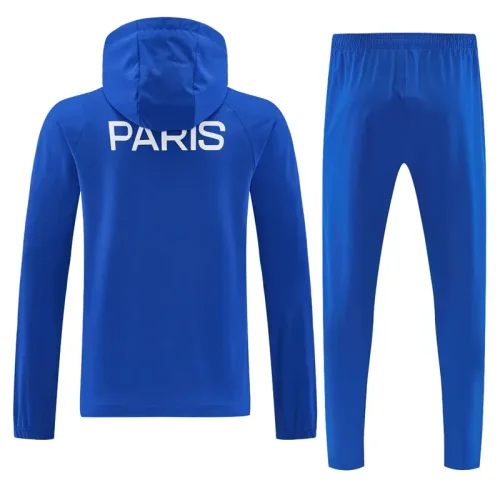 26-27 PSG Fancy blue Windbreaker Suit (Hoodie)(风衣套装)
