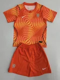 26-27 CHE Orange Goalkeeper Kids Soccer Jersey
