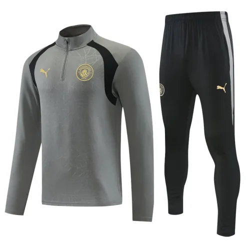 26-27 Man City Grey Half Pull Tracksuit (半拉链)