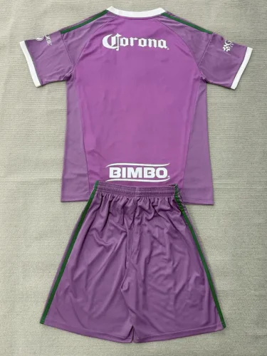 26-27 Club America Purple Goalkeeper Kids Soccer Jersey