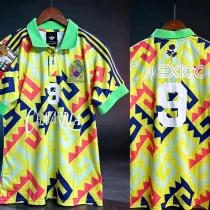 26-27 Mexico #9 Joint Edition Yellow Training shirts 26-27 Mexico #9 Joint Edition Yellow Training shirts
