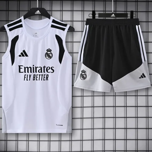26-27 RMA White grey Tank top and shorts suit