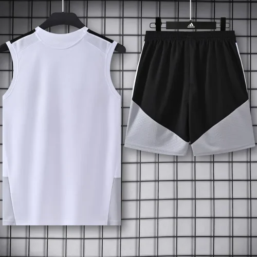 26-27 RMA White grey Tank top and shorts suit
