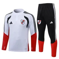 26-27 River Plate White Half Pull Tracksuit #B26101(半拉链) 26-27 River Plate White Half Pull Tracksuit #B26101(半拉链)